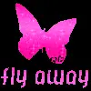 pink butterfly-fly away