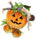 L on pumpkin