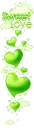 Green Hearts Sweet Love