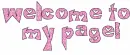 Welcome To My Page