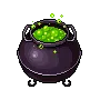 kawaii halloween witch caldron
