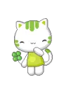 lucky kawaii cat
