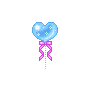 kawaii heart balloon