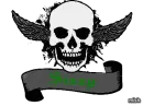 sissy black/green skull