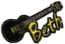 beth black electric guitar