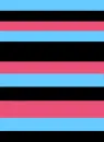 pink blue black stripes