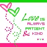 Love is patient