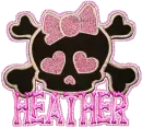 heather cute skull