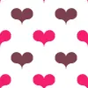 Brown and pink hearts