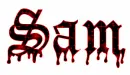 sam gothic text