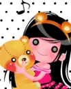 girl with bear