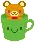 bear in a cup