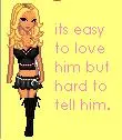easy to love but not to tell