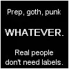 prep, goth, whatever