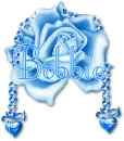 Bobbie-Blue Spakly Rose