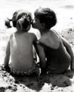 Kids kissing