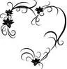Flower vine heart