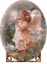 praying angel in globe