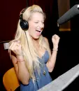 Ashley Tisdale Recording song