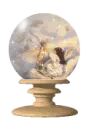 angel girl in globe