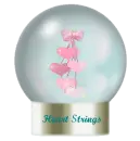 pink hearts globe
