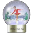 girl ice skater globe