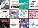 country icons collage