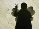 little girl with wings