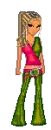 green and pink