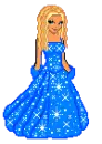 blue dress