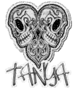 tanya glitter skull