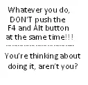 Don't do it!