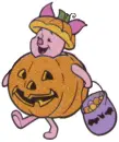 Piglet as a Pumpkin for Halloween