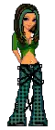 green doll