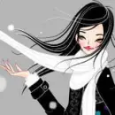 black hair girl