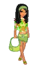 green doll
