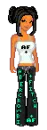 green doll
