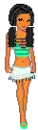 green doll