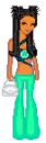 green doll