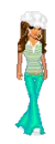 green doll