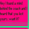 You lost your Mind
