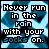 never run in the rain with your socks on