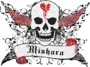 mishara glitter skull