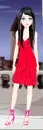 red dress