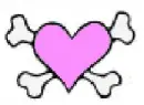 heart crossbones