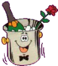 cartoon champagne bucket