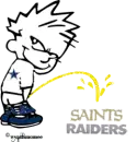 Cowboy Peeing on saints and raiders
