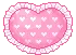 pink heart pillow