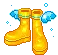 yellow boots