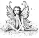fairy black & white